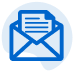 logo d'une lettre de réclamation glissée dans une enveloppe