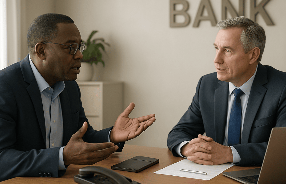 homme faisant une réclamation auprès de son conseiller Attijariwafa bank