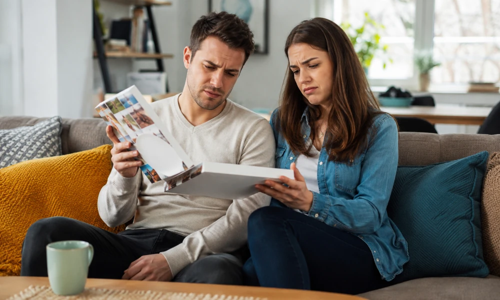 couple déçu par le contenu de leur coffret Bongo